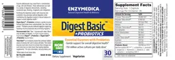 Label for Digest Basic + Probiotics