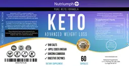 Label for Keto Advanced Weight Loss