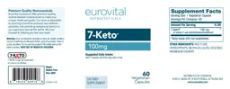 Label for 7-Keto 100 mg
