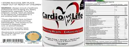 Label for Cardio for Life Grape Flavor