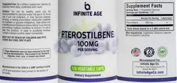 Label for Pterostilbene 100 mg
