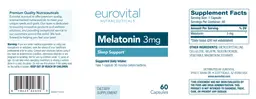 Label for Melatonin 3 mg