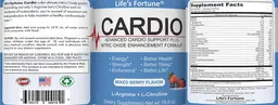 Label for Cardio Mixed Berry Flavor