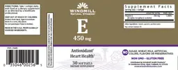 Label for Vitamin E 450 mg