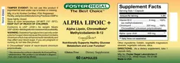 Alpha Lipoic +