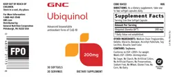 Label for Ubiquinol 200 mg