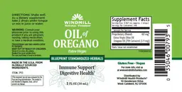 Label for Oil of Oregano Extra Virgin