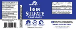 Label for Iron Sulfate