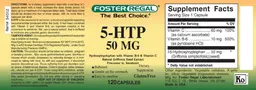 Label for 5-HTP 50 mg
