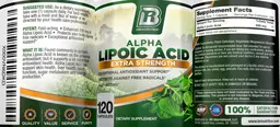 Label for Alpha Lipoic Acid