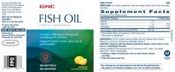 Label for Fish Oil Lemon