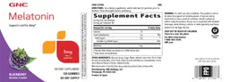 Label for Melatonin Gummies 5 mg Blackberry