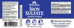 Label for Iron Sulfate