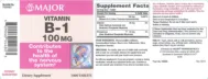 Label for Vitamin B-1 100 mg