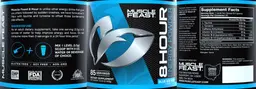 Label for 8 Hour Blue Ice Pop Flavor