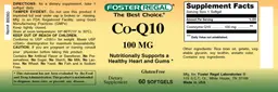 Label for Co-Q10 100 mg