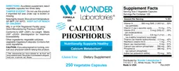 Label for Calcium Phosphorus