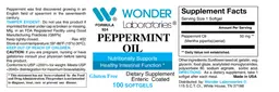 Label for Peppermint Oil