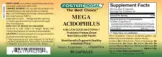 Label for Mega Acidophilus