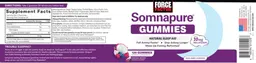 Label for Somnapure Gummies with 10 mg Melatonin
