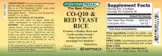 Label for Co-Q10 & Red Yeast Rice