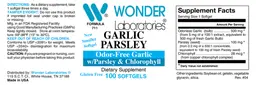 Label for Garlic Parsley