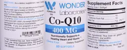 Label for Co-Q10 400 mg