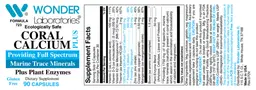 Label for Coral Calcium Plus