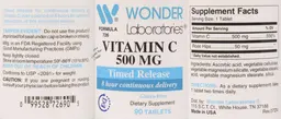 Label for Vitamin C 500 mg Timed Release
