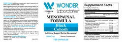 Label for Menopausal Formula