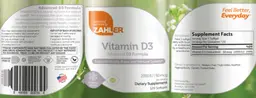 Label for Vitamin D3 2000 IU 50 mcg