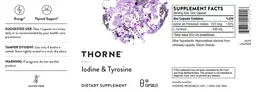Label for Iodine & Tyrosine