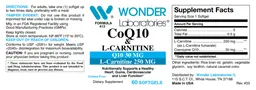 Label for CoQ10 & L-Carnitine
