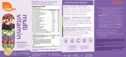 Label for Multi Vitamin Brainfood