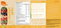 Label for Multi Vitamin Digestion