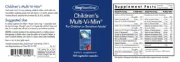 Label for Children's Multi-Vi-Min