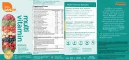 Label for Multi Vitamin Immune
