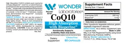 Label for CoQ10