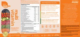 Label for Multi Vitamin Metabolism