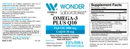 Label for Omega-3 Plus Q10