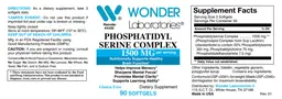 Label for Phosphatidyl Serine Complex 1500 mg