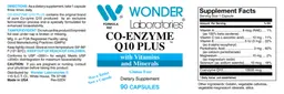 Label for Co-Enzyme Q10 Plus