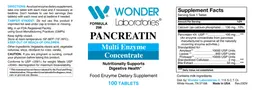 Label for Pancreatin