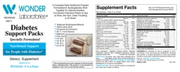 Label for Diabetes Support Packs
