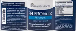 Label for FH PRObiotic for Men
