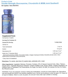 Label for Joint Soother Glucosamine Chondrotin MSM