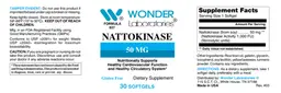 Label for Nattokinase 50 mg