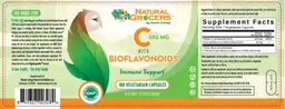 Label for C 500 mg with Bioflavonoids