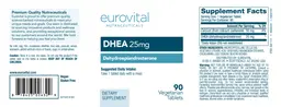 Label for DHEA 25 mg