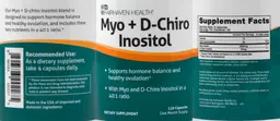 Label for Myo + D-Chiro Inositol